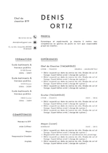 CV Minimaliste : "Modèle de CV minimaliste pour hommes avec design épuré et moderne."