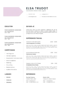 CV pour femmes