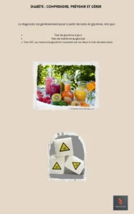 Image d'aliments sains : "Aliments recommandés pour prévenir le diabète"