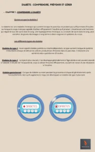 Diagramme des types de diabète : "Diagramme expliquant les différents types de diabète"