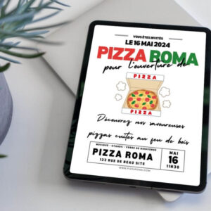 Flyer pizza à emporter