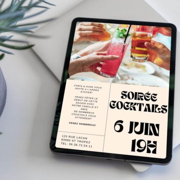 flyer soirée privé