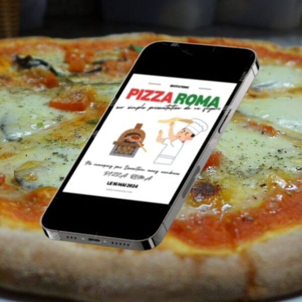 Publicité ouverture pizzeria
