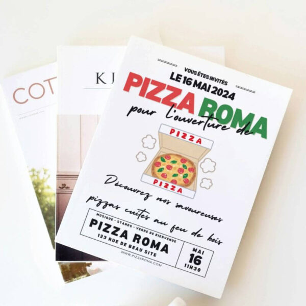 Création flyer pizzeria