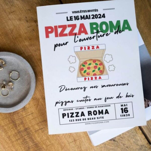 Flyer simple pizzeria