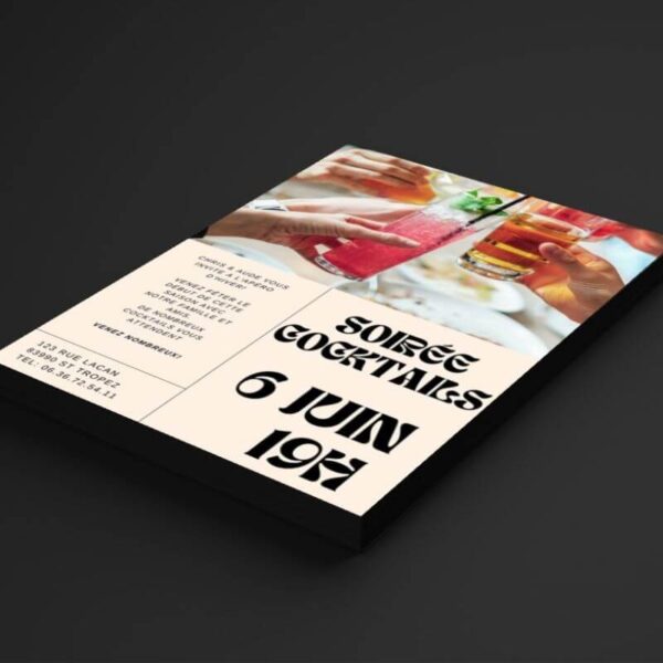 Flyer soirée cocktail